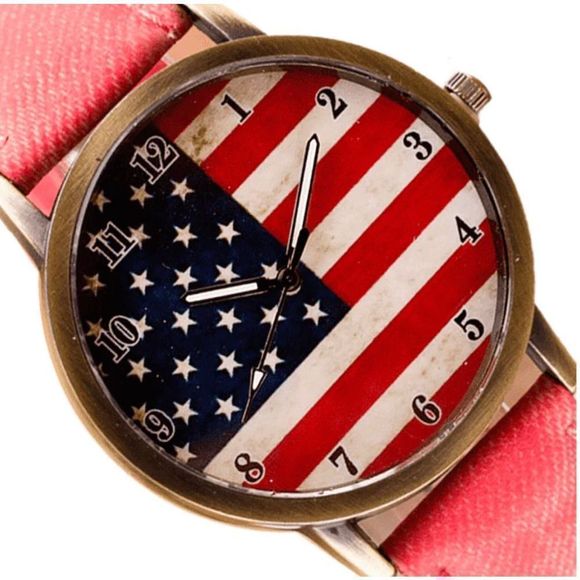 NEW American Flag Watch wristwatch NIP New in Package Makes a Great Gift! - Picture 2 of 6